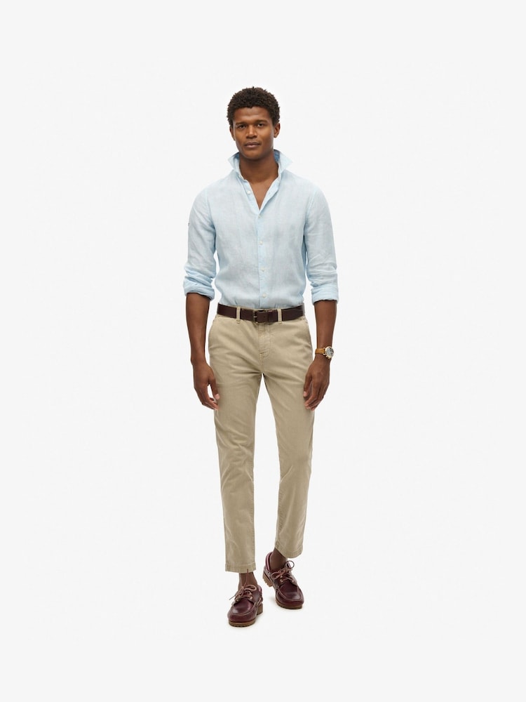 Superdry Brown International Chino Trousers - Image 1 of 5