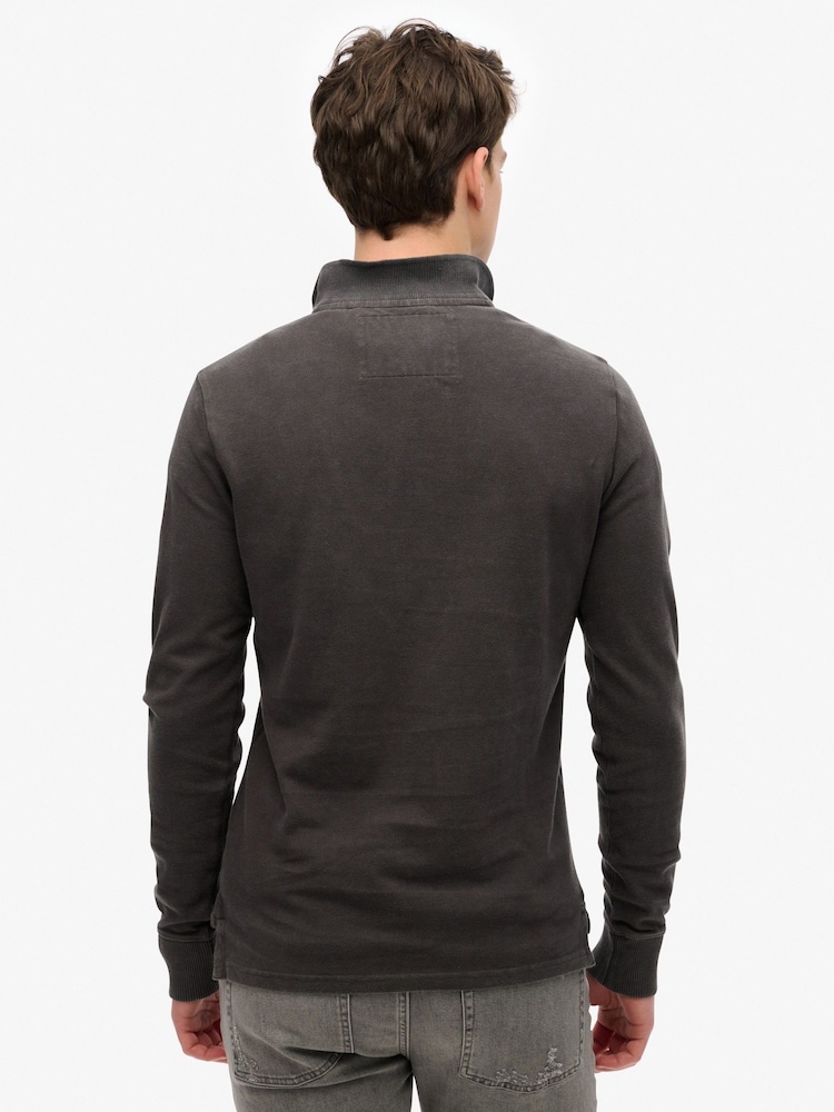Superdry Vintage Athletic Long Sleeve 100% Cotton Polo Shirt - Slika 2 iz 6