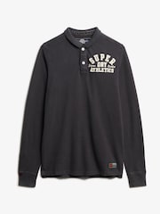 Superdry Vintage Athletic Long Sleeve 100% Cotton Polo Shirt - Slika 5 iz 6