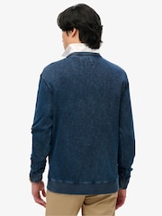 Superdry Blue The Merchant Store 100% Cotton Sweatshirt - Image 3 of 6