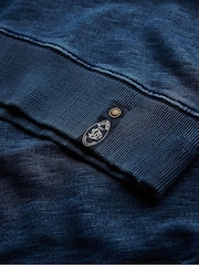 Superdry Blue The Merchant Store 100% Cotton Sweatshirt - Image 6 of 6