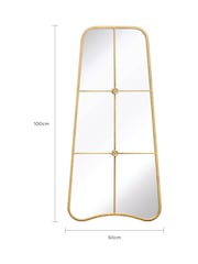 Charles Bentley Gold Copenhagen Shaped Garden Mirror - Image 6 of 6