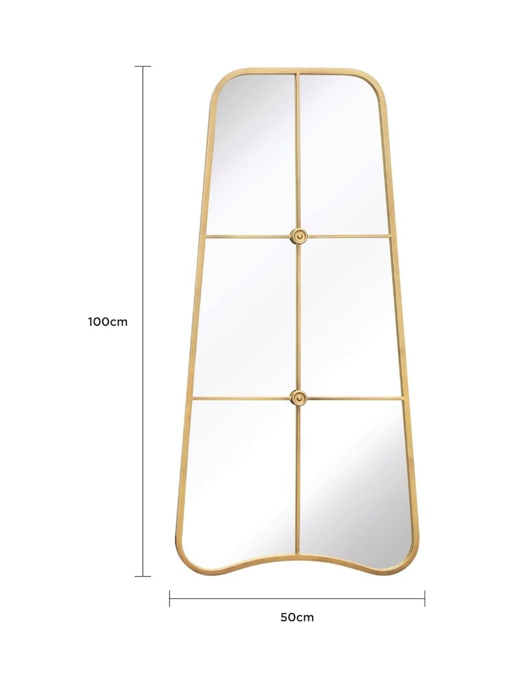Charles Bentley Gold Copenhagen Shaped Garden Mirror - Image 6 of 6