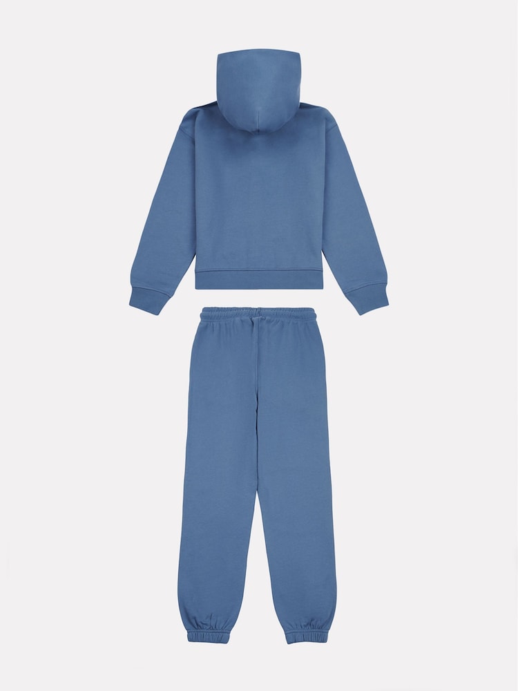 New Balance Blue Kids Small Logo Zip and Joggers Set - Image 2 of 5