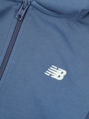 New Balance Blue Kids Small Logo Zip and Joggers Set - Image 4 of 5