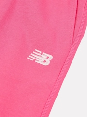 Розовый - New Balance Kids Small Logo Zip and Joggers Set - Изображение 5 из 5