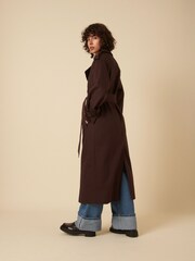 Nobodys Child Brown Okasan Trench Coat - Image 2 of 5