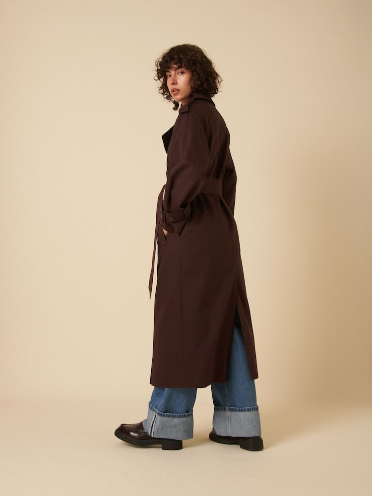 Nobodys Child Brown Okasan Trench Coat - Image 2 of 5 Nobodys Child Brown Okasan Trench Coat - Image 2 of 5