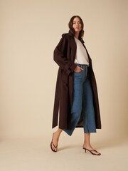 Nobodys Child Brown Okasan Trench Coat - Image 3 of 5