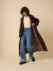 Nobodys Child Brown Okasan Trench Coat - Image 4 of 5