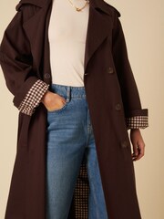 Nobodys Child Brown Okasan Trench Coat - Image 5 of 5