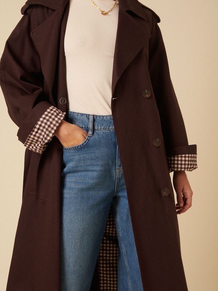 Nobodys Child Brown Okasan Trench Coat - Image 5 of 5 Nobodys Child Brown Okasan Trench Coat - Image 5 of 5