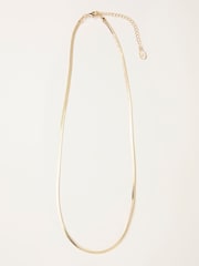 FatFace Gold Tone Snake Chain Necklace - Image 1 of 2