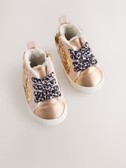Gold Baby High Top Trainers (0-24mths) - Image 3 of 5
