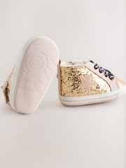 Gold Baby High Top Trainers (0-24mths) - Image 5 of 5