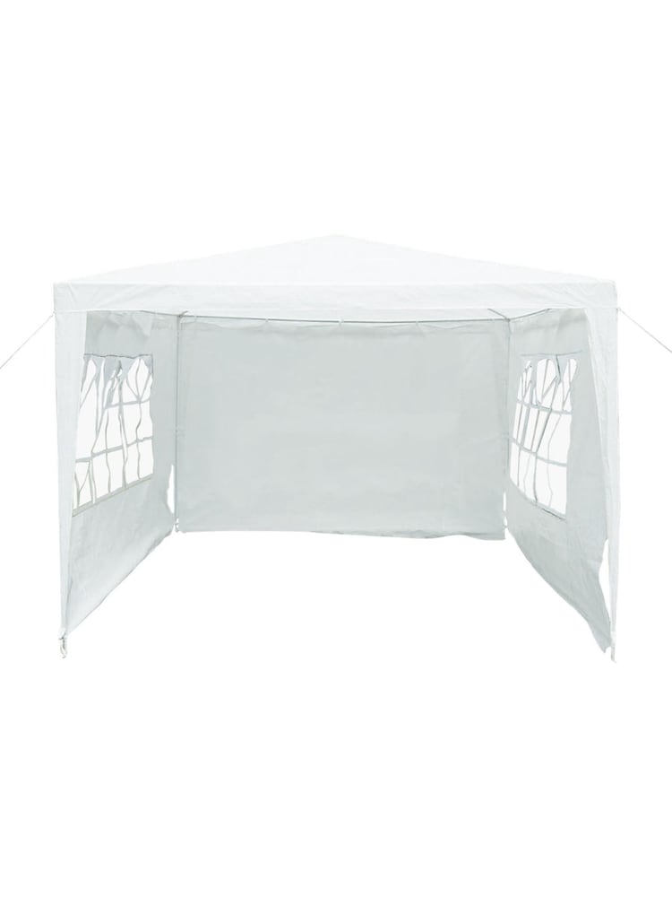 Charles Bentley White Garden Gazebo With 3 Side Walls - Image 6 of 6 Charles Bentley White Garden Gazebo With 3 Side Walls - Image 6 of 6