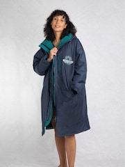 Weird Fish Blue Atlantic Waterproof Robe - Image 1 of 4