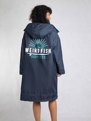 Weird Fish Blue Atlantic Waterproof Robe - Image 2 of 4