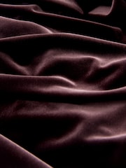 Schokoladenbraun - Velvet Off Shoulder Column Midi Dress - Bild 2 von 3