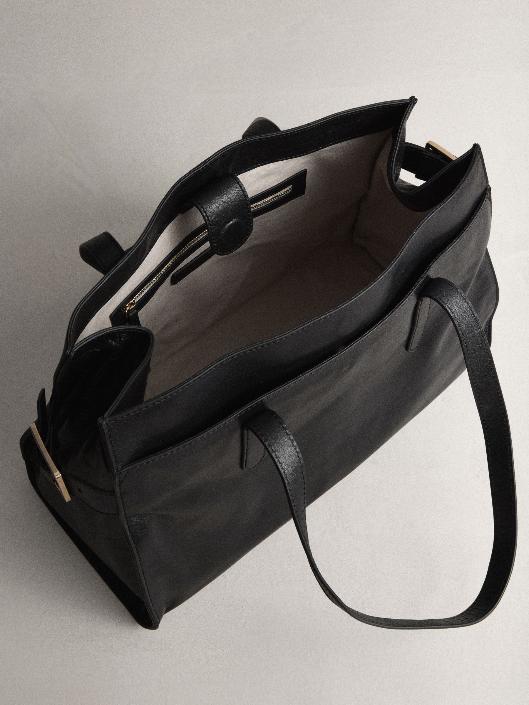 Buy Black N. Premium Large Leather Tote Bag from Next USA