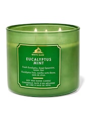 Bath & Body Works Eucalyptus Mint 3 Wick Candle 14.5 oz / 411 g - Image 1 of 2