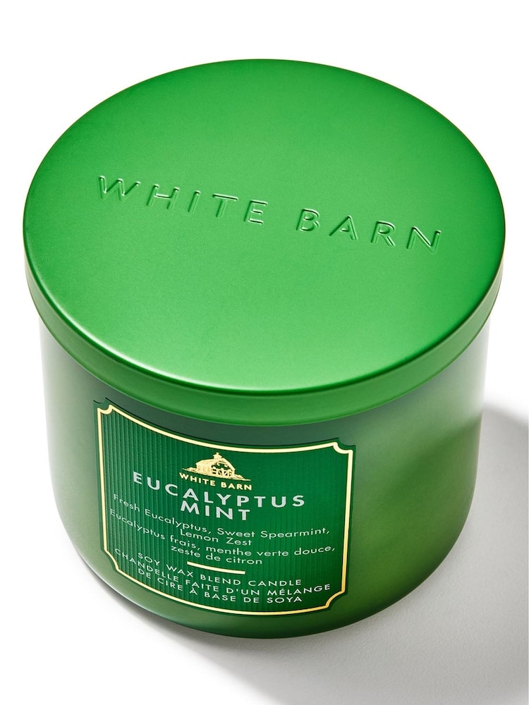 Bath & Body Works Eucalyptus Mint 3 Wick Candle 14.5 oz / 411 g - Image 2 of 2