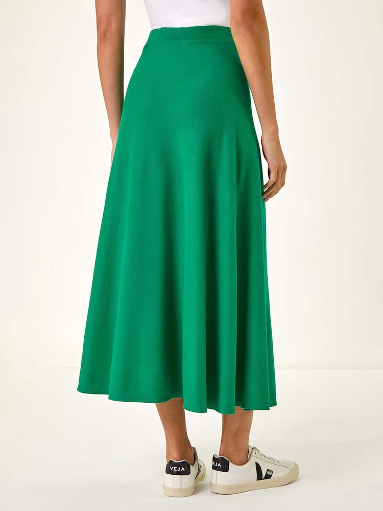 Roman Green A-Line Pull On Stretch Skirt - Image 3 of 5