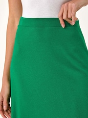 Roman Green A-Line Pull On Stretch Skirt - Image 5 of 5