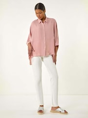 Roman Pink Boxy Relaxed Shirt - Image 2 of 5