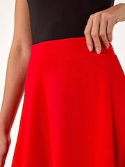 Roman Red Roman Pull On Stretch Skater Skirt - Image 5 of 5