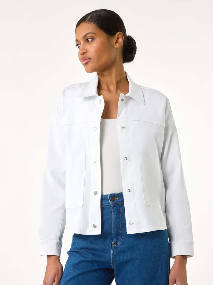 Roman White Patch Pocket Jacket - Image 1 of 5