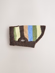 Multi Stripe Boucle Knitted Dog Jumper With Wool - Image 1 of 11