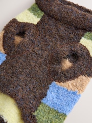 Multi Stripe Boucle Knitted Dog Jumper With Wool - Image 3 of 11