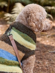 Multi Stripe Boucle Knitted Dog Jumper With Wool - Image 8 of 11