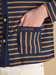 Joules Premium Ribbed 100% Cotton Jersey Cardigan - תמונה 7 מתוך 8