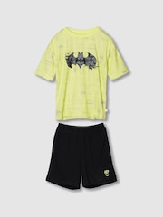 Gap Yellow Batman Recycled Pyjama Short Set (6-13yrs) - Image 1 of 3