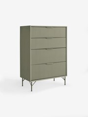 MADE.COM Green Elian 4 Drawer Chest - Image 4 of 6