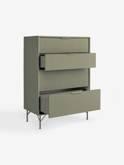 MADE.COM Green Elian 4 Drawer Chest - Image 6 of 6