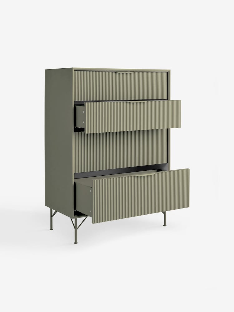 MADE.COM Green Elian 4 Drawer Chest - Image 6 of 6