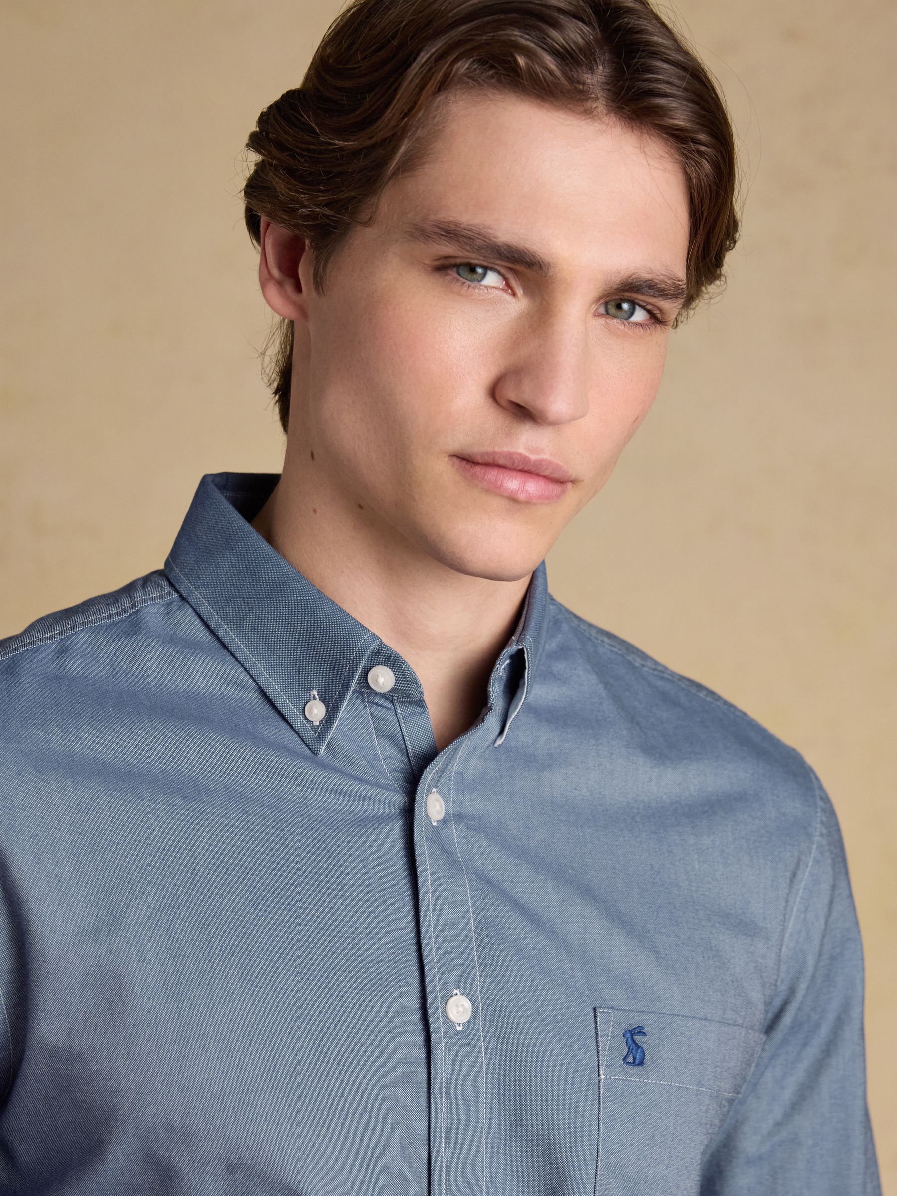 Comprar Azul Chambray - Camisa Oxford de algodão Joules Classic