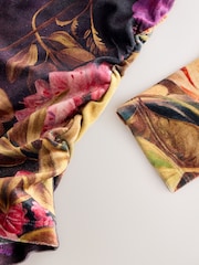 Floral - Velvet Long Sleeved Top - Imagem 3 de 3