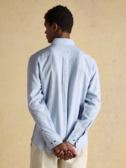 Linen Blend Blue Long Sleeve Shirts 2 Pack - Image 4 of 9