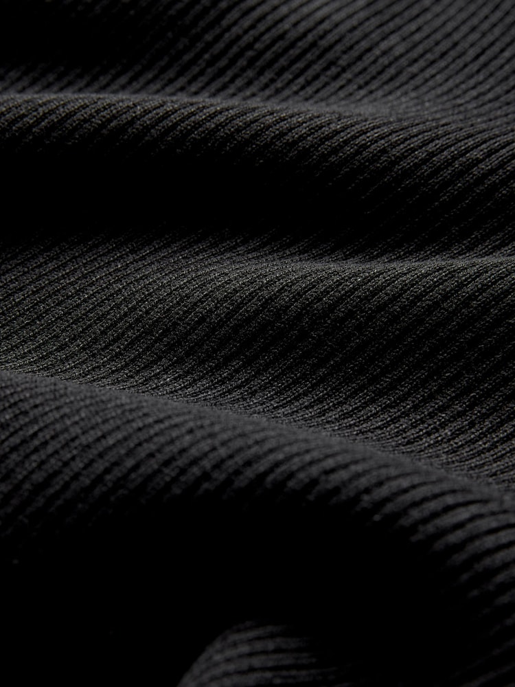 The Set Black/Cream 2 Pack Ribbed Knit Roll Neck Tops - Image 5 of 5