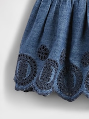 Gap Blue Denim Cotton Eyelet Outfit Set (Newborn-24mths) - Image 3 of 3