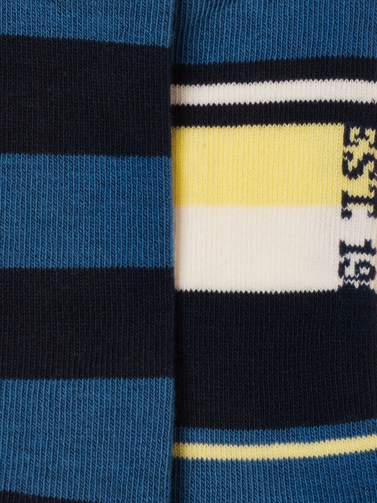 Joules Men's Rilla Navy Yellow Socks 2 Pack (size 7-12) - Image 3 of 3