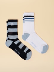 Joules Men's Volley Socks 2 Pack (size 7-12) - תמונה 1 מתוך 3