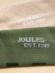 Joules Men's Volley Green Orange Socks 2 Pack (size 7-12) - Image 3 of 3