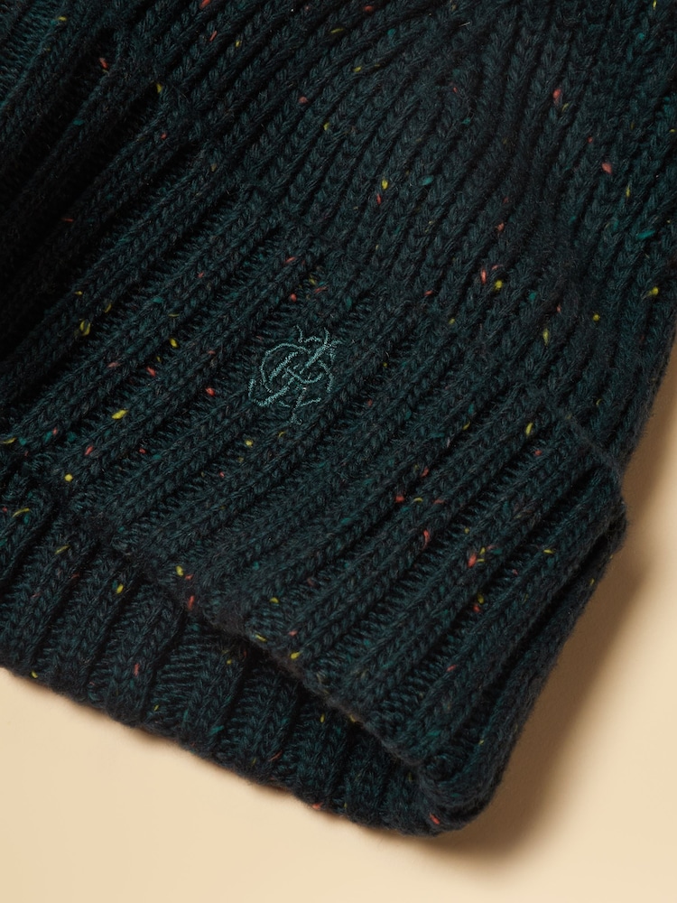 Joules Hammond Petrol Beanie Hat - Image 6 of 6 Joules Hammond Petrol Beanie Hat - Image 6 of 6