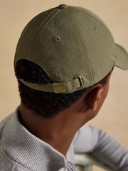 Joules Daley Khaki Green Nylon Baseball Cap - Image 3 of 8