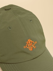Joules Daley Khaki Green Nylon Baseball Cap - Image 7 of 8